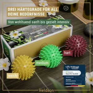 HELDSON Set Balles Massage 3 Duretés — visuel 6