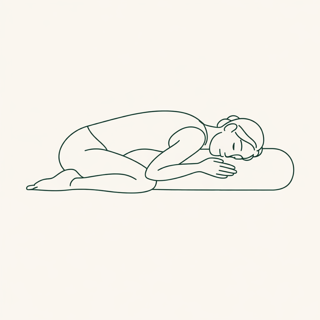 Posture de l'enfant soutenue sur bolster