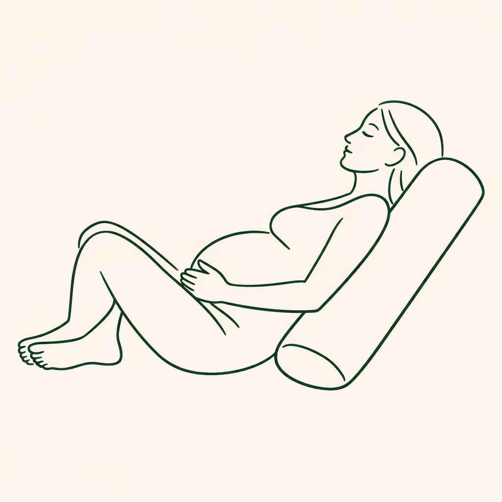 Position semi-assise inclinée sur bolster