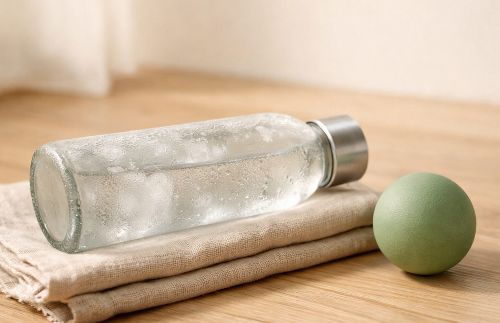 Bouteille froide et balle pour fasciite plantaire