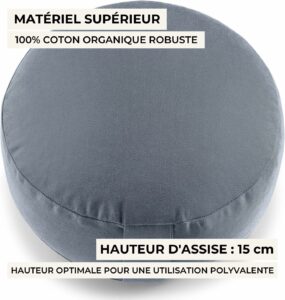 Lotuscrafts Coussin Méditation Rond — visuel 4