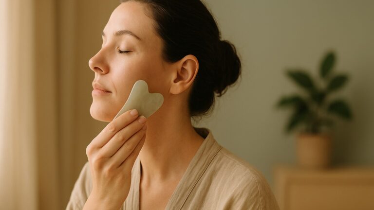 Gua sha visage : bienfaits et technique pas à pas